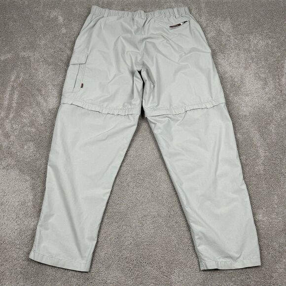 Simms Pants Men XL Beige Cargo Fishing Convertible Stretch Zip Pocket Outdoor - Picture 5 of 10